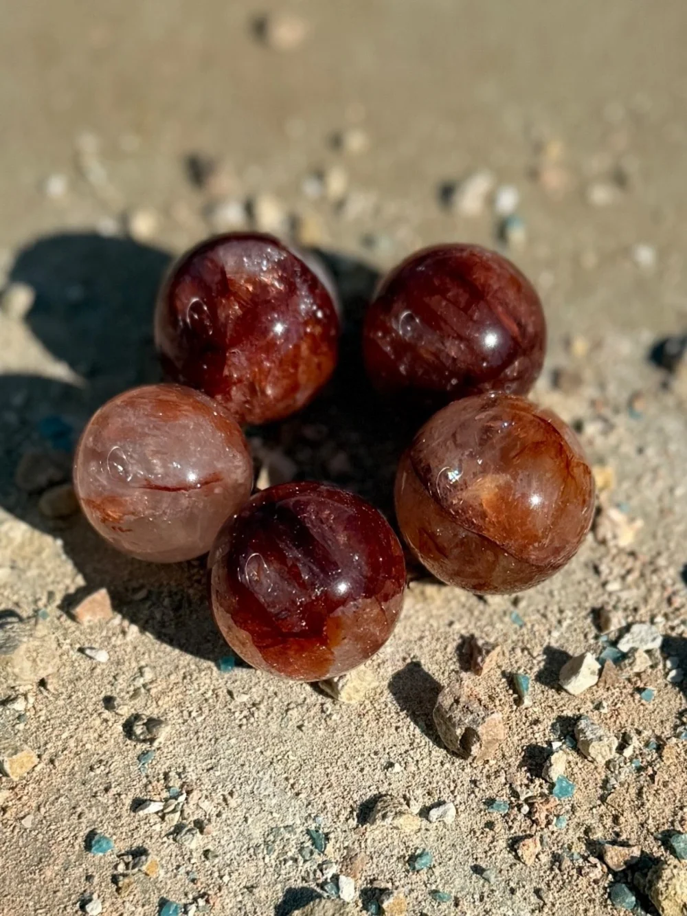 AAA Madagascar Rainbow Fire Quartz Mini Crystal Spheres